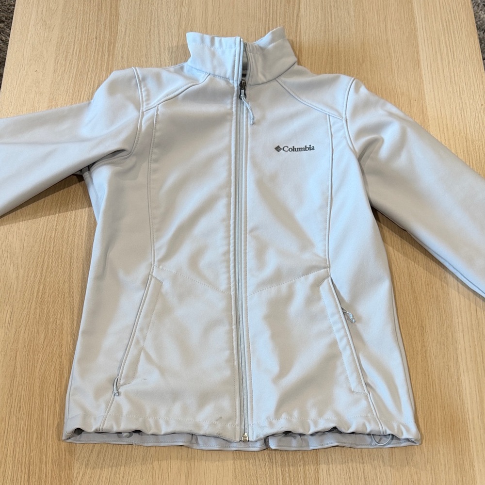 Columbia Soft Gray Full-Zip Jacket Size XS